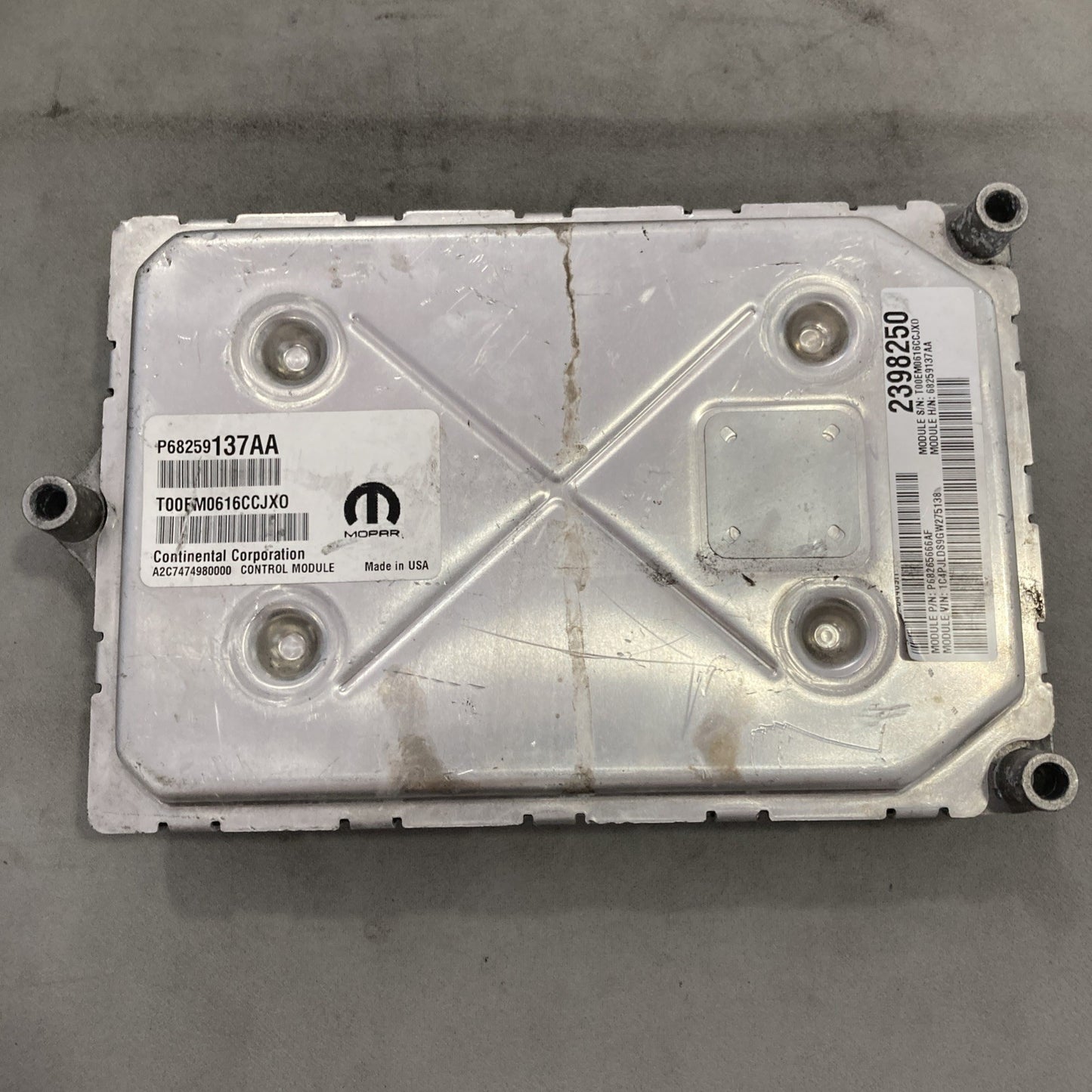 2016-2017 Jeep Cherokee 3.2L ECU/ECM P68259137AA