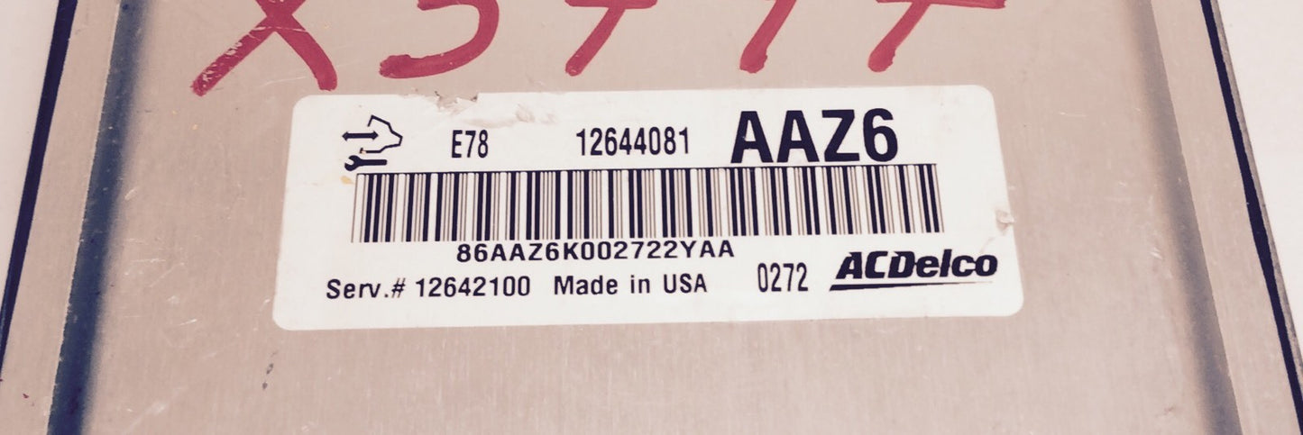 2011 Chevrolet Cruze ECU 12644081