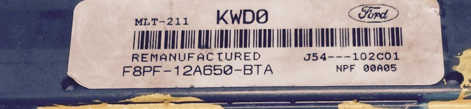 1998 Mercury Tracer ECU F8PF-12A650-BTA