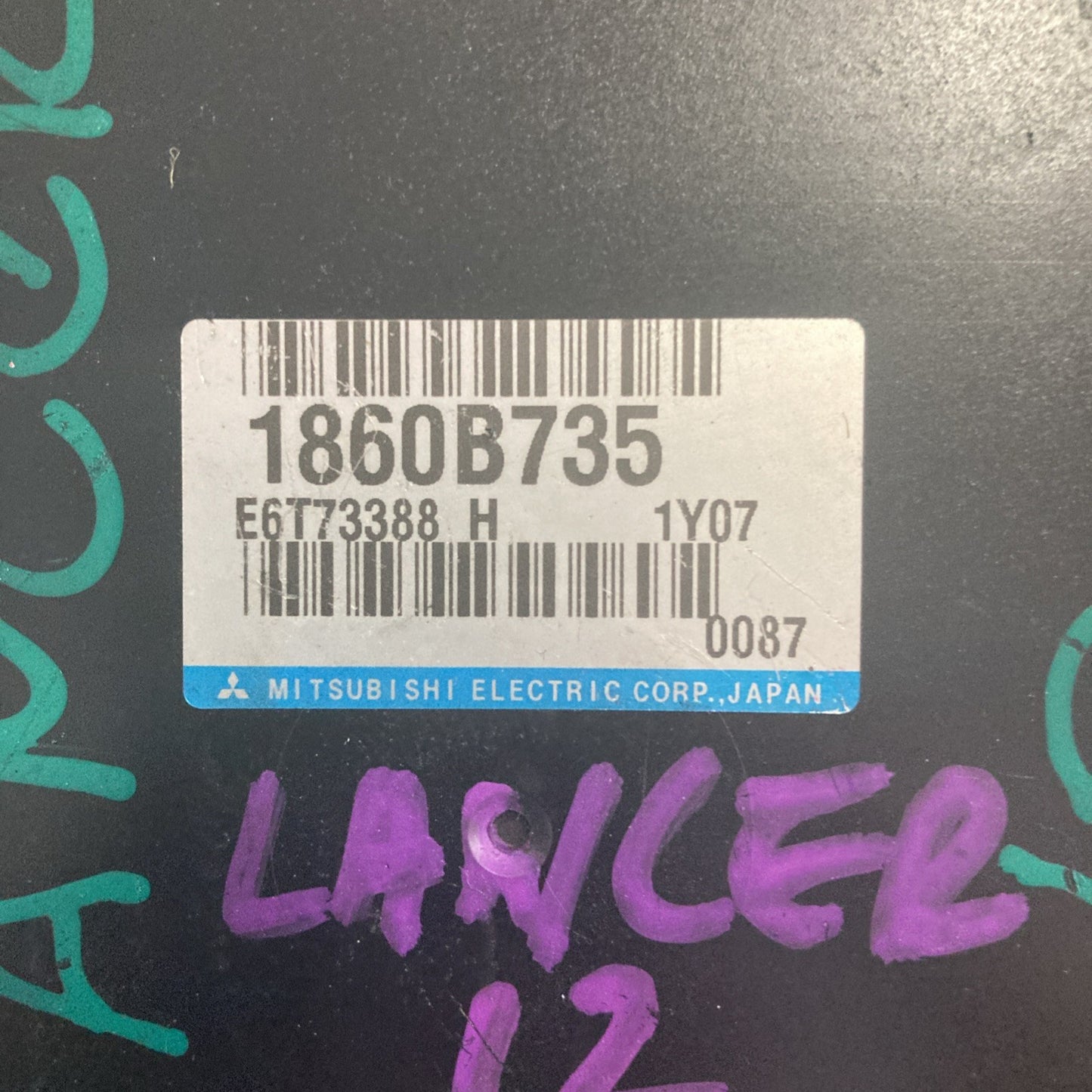 2012 Mitsubishi Lancer GT ECU/ECM 1860B735