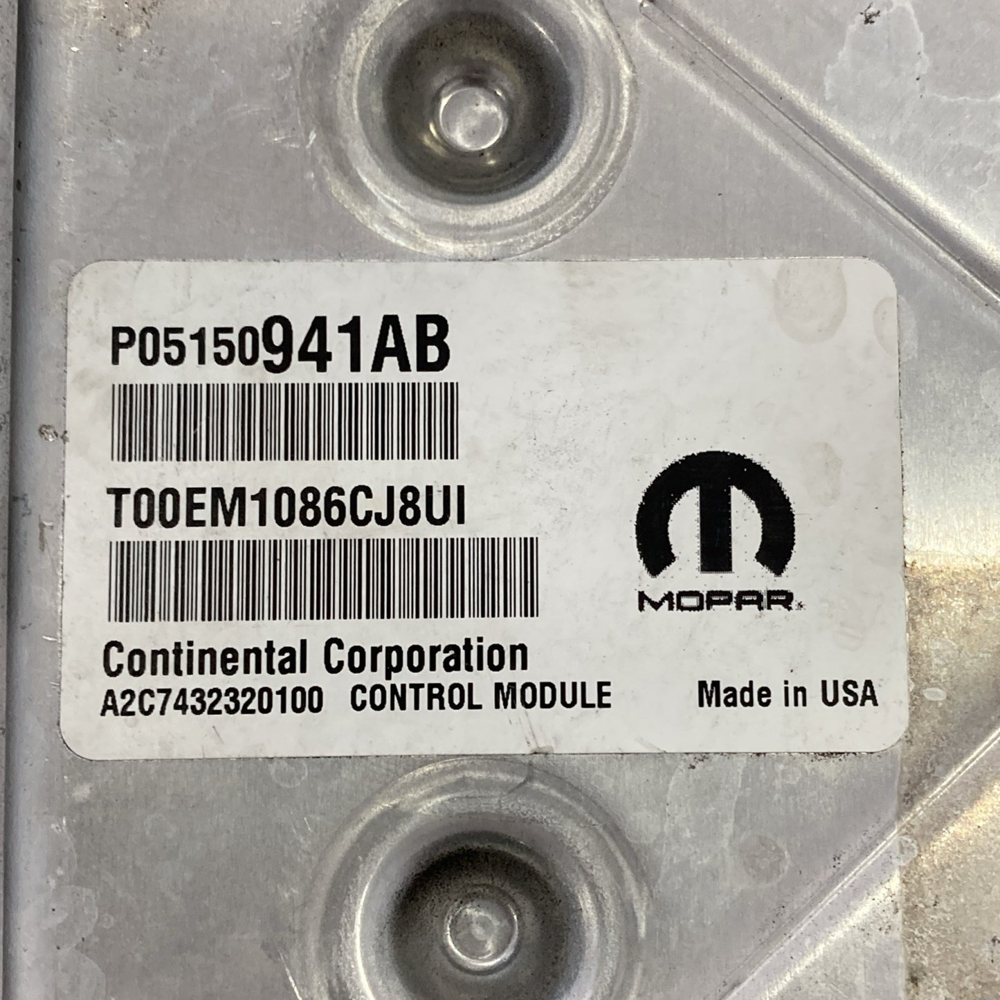 2015-2017 Jeep Patriot ECU/ECM P05150941AB