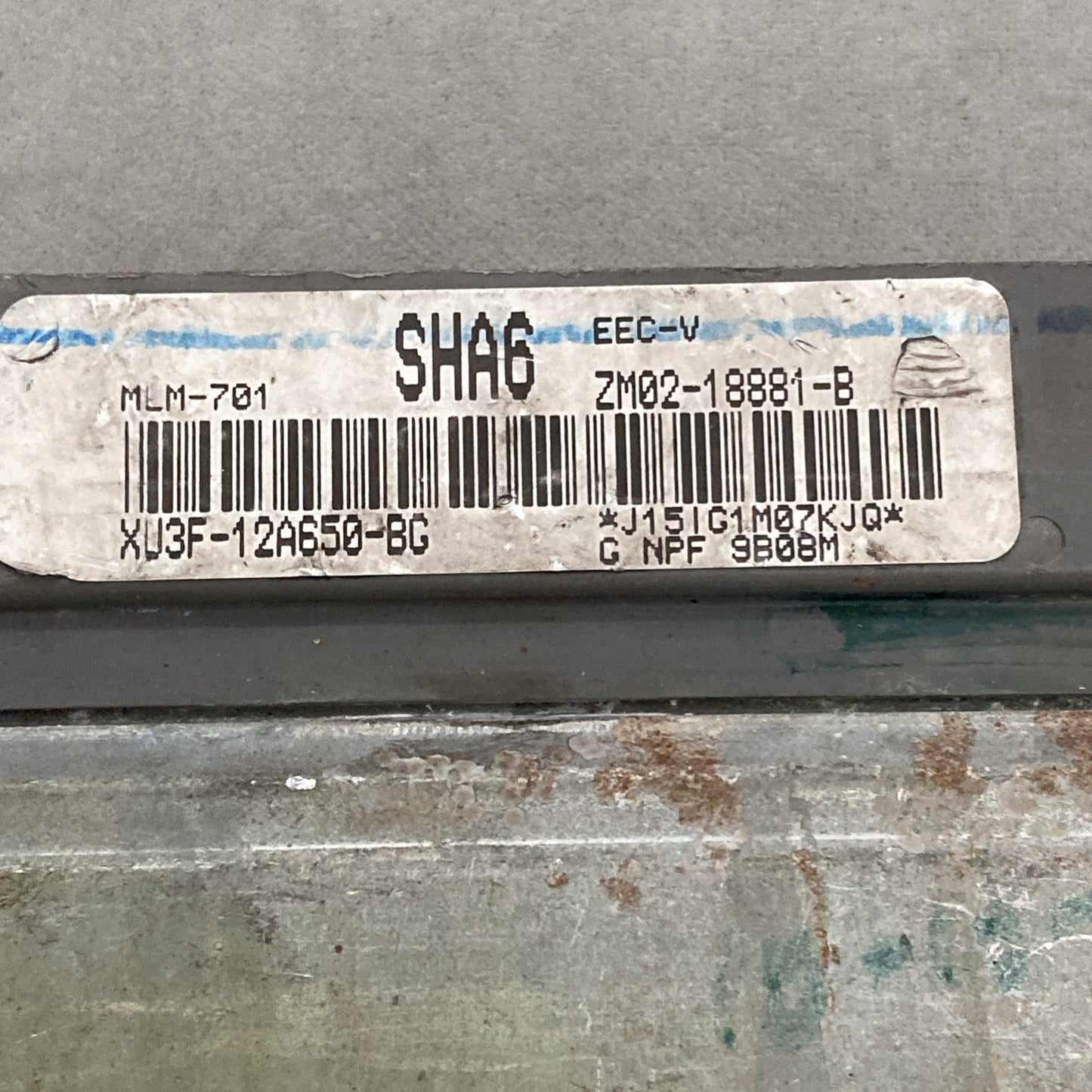 1999 Mazda Protege 1.8L ECU/ECM XU3F-12A650-BG