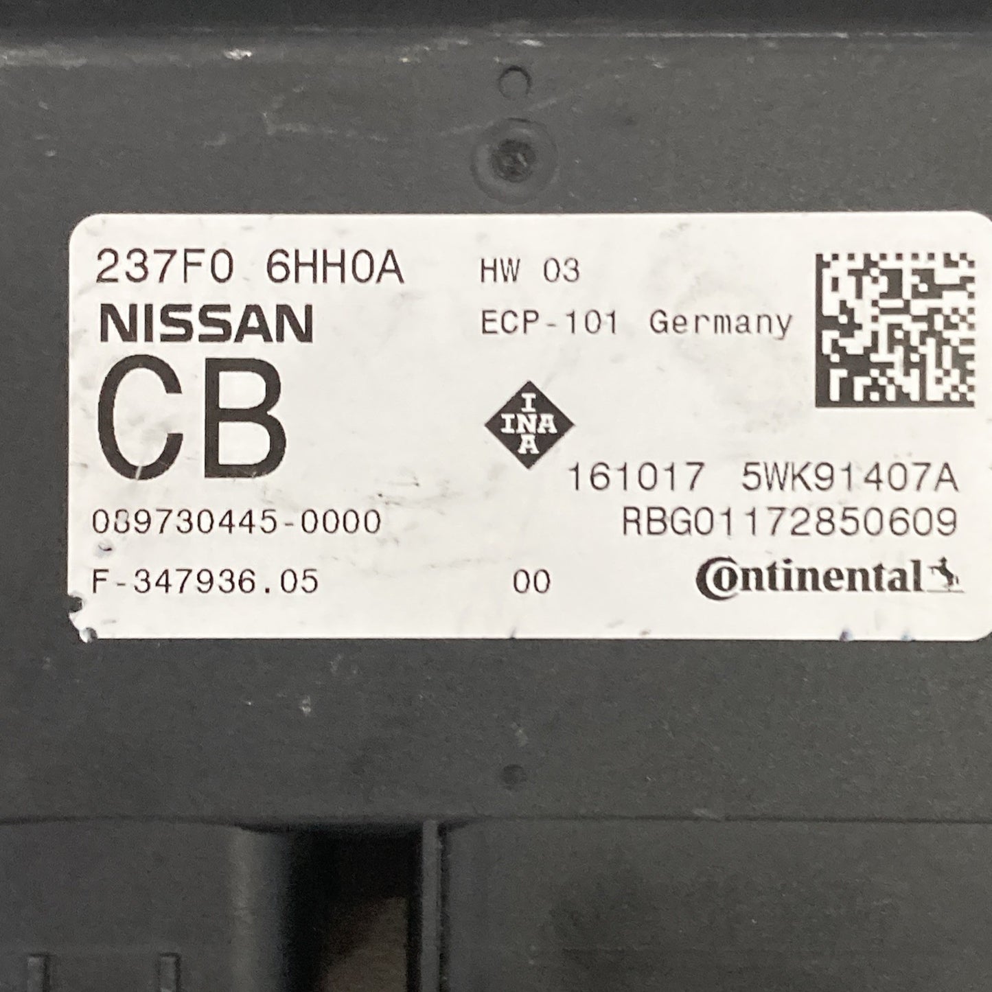 2017-2022 Infiniti Q50 Variable Valve Timing Control Unit 237F0-6HH0A