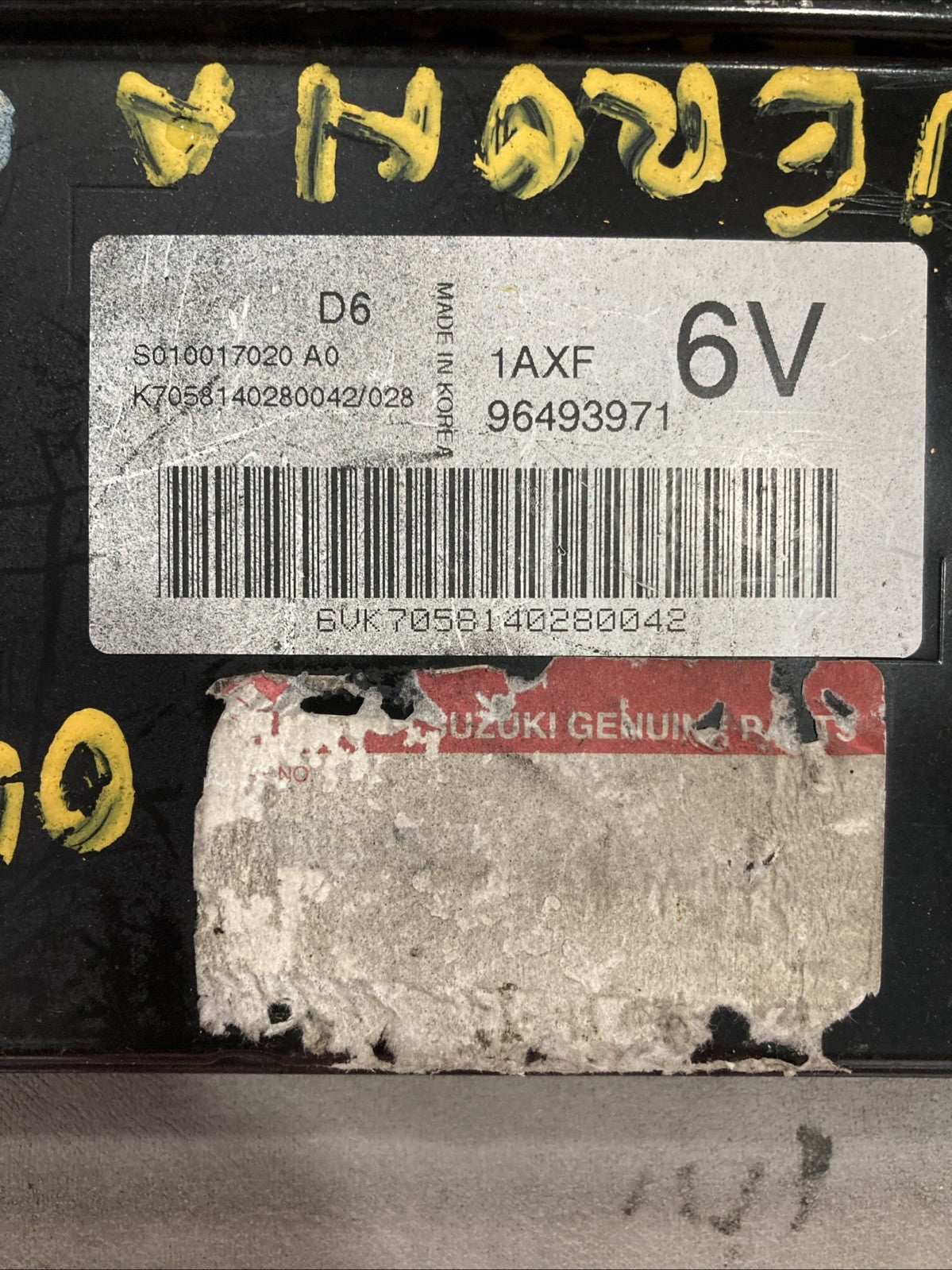 2004 SUZUKI VERONA ECU/ECM 69493971