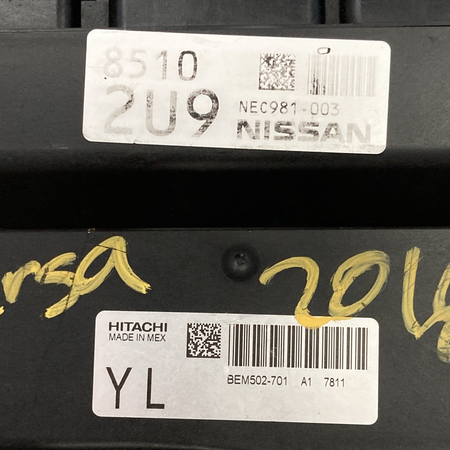 2018 Nissan Versa Engine Control Module BEM502-701 A1