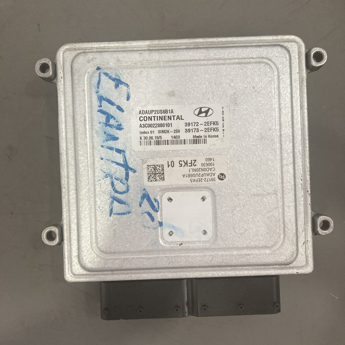 2020 Hyundai Elantra ECU/ECM 39172-2EFK5
