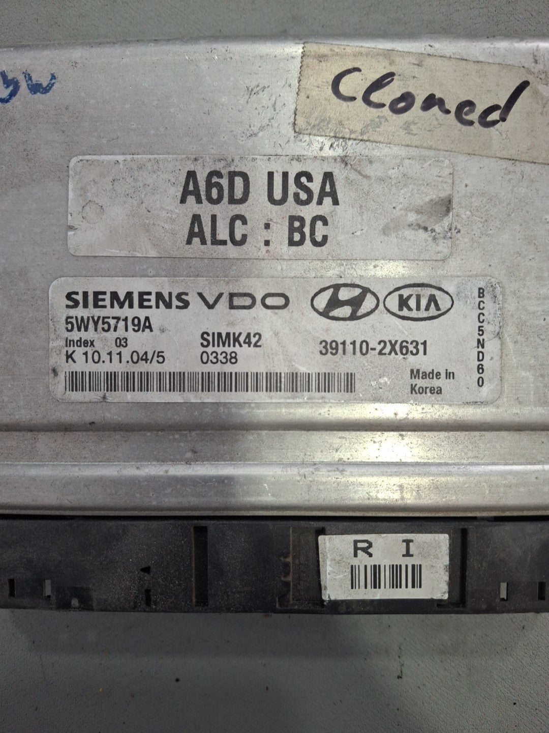 Kia Rio ECU ECM 39110-2X631