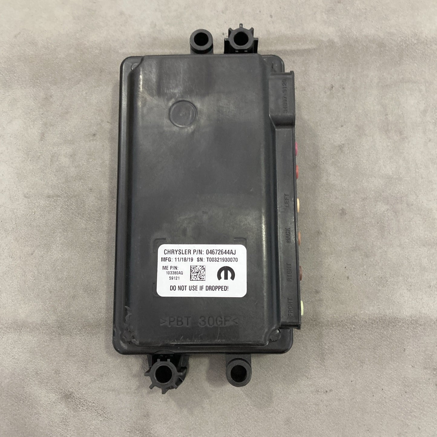 2019-2023 Dodge Ram 3500 Camera Control Module 04672644AJ