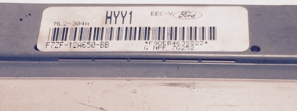 1997 Mustang 3.8L ECU F7ZF-12A650-BB
