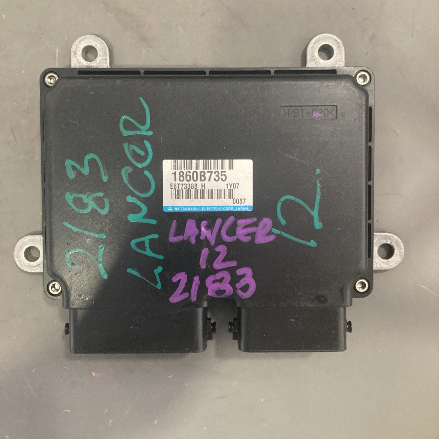 2012 Mitsubishi Lancer GT ECU/ECM 1860B735