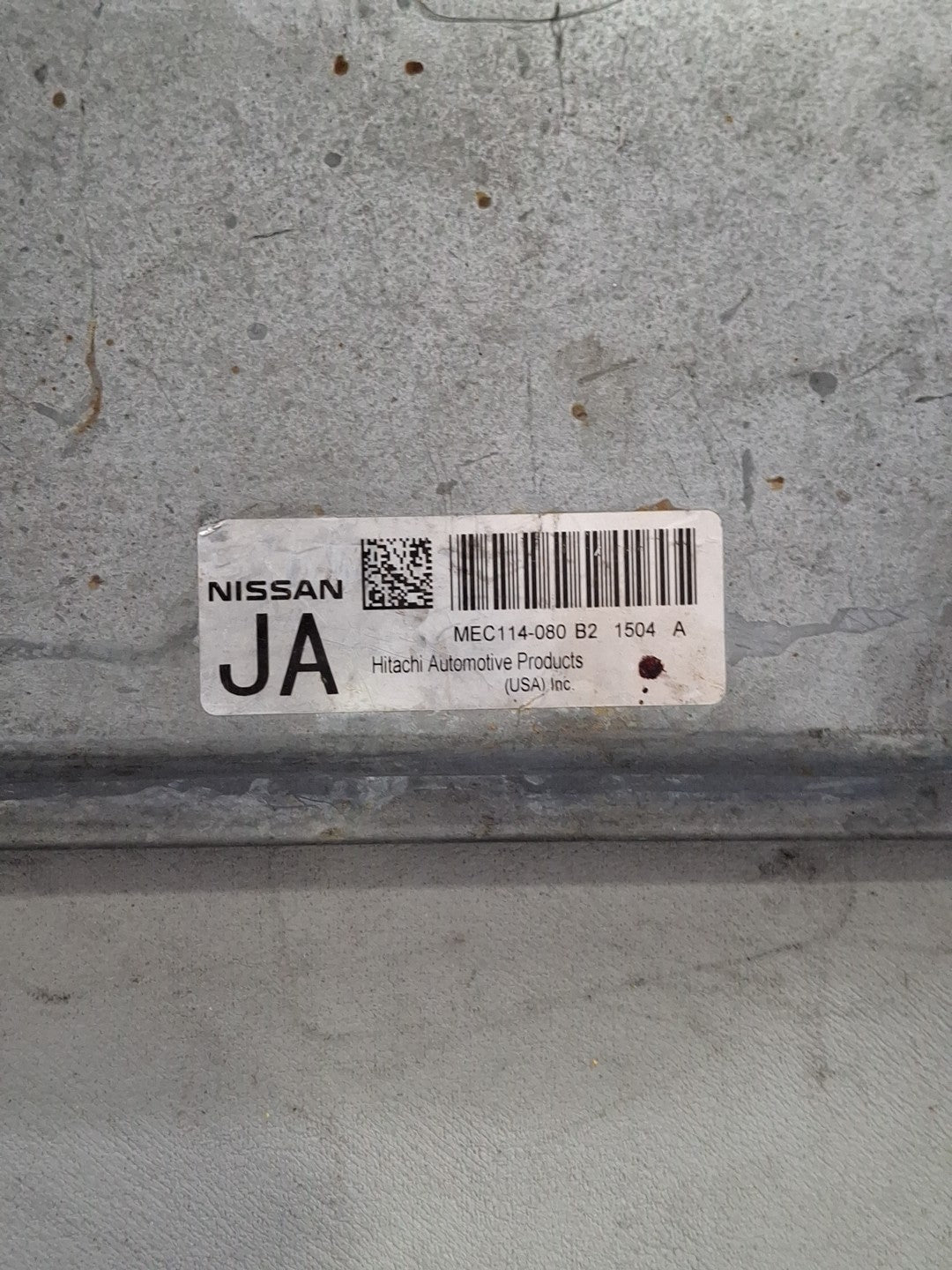 2010 -2012 NISSAN ALTIMA ECU/ECM MEC114-080 B2
