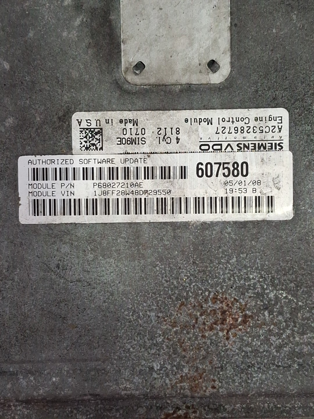 Jeep Compass Patriot ECM/ECU P68027210AE