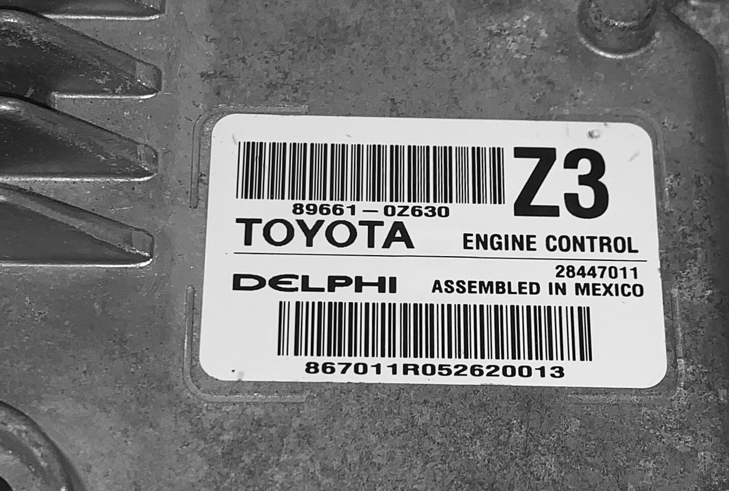 2015 Toyota Corolla ECU 89661-0Z630