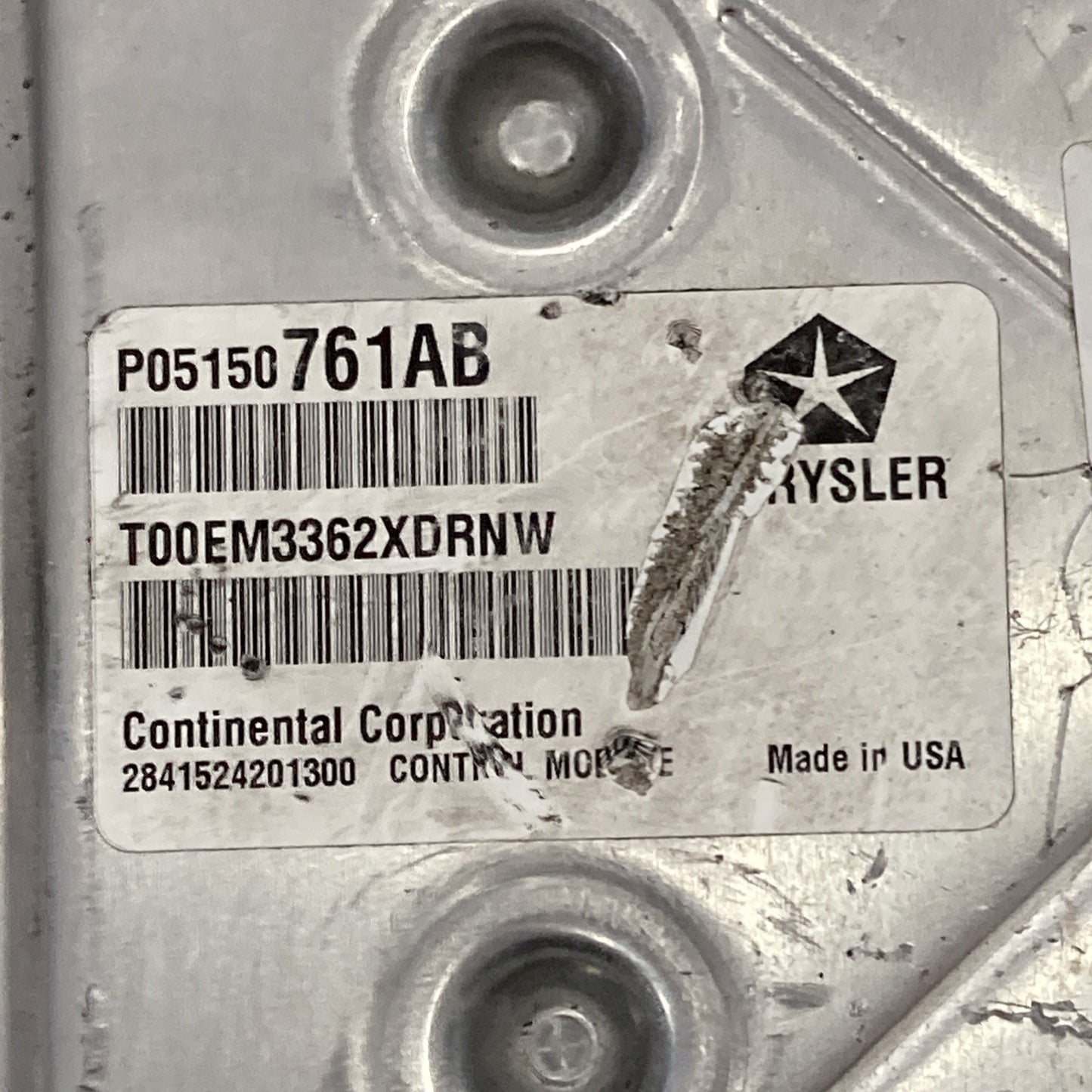 2013 Dodge Avenger 2.4L ECU/ECM P05150761AB *VIN PROGRAMMED*