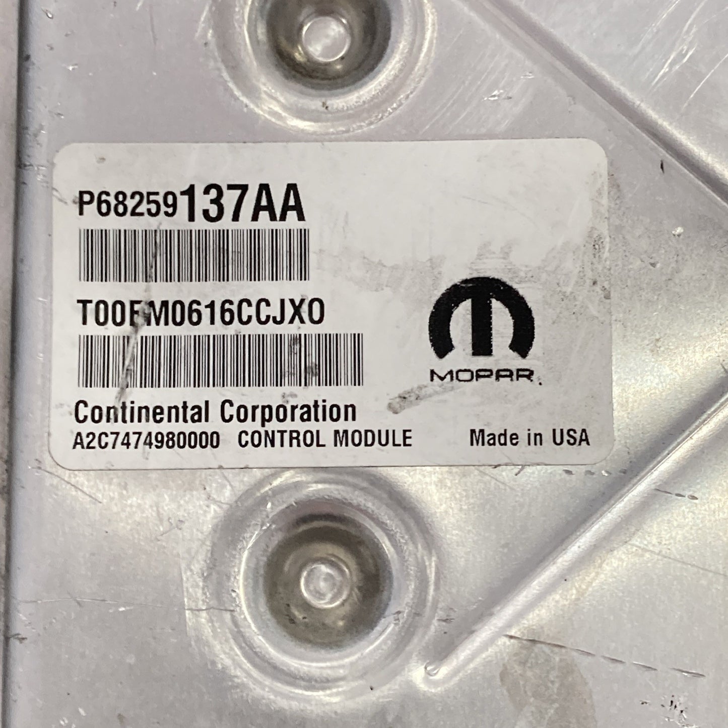 2016-2017 Jeep Cherokee 3.2L ECU/ECM P68259137AA