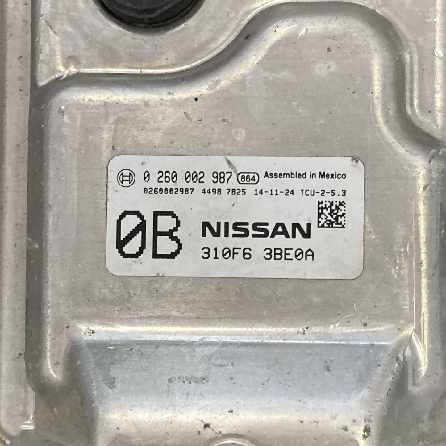 2014-2016 Nissan Sentra Transmission Control Module 310F6 3BE0A