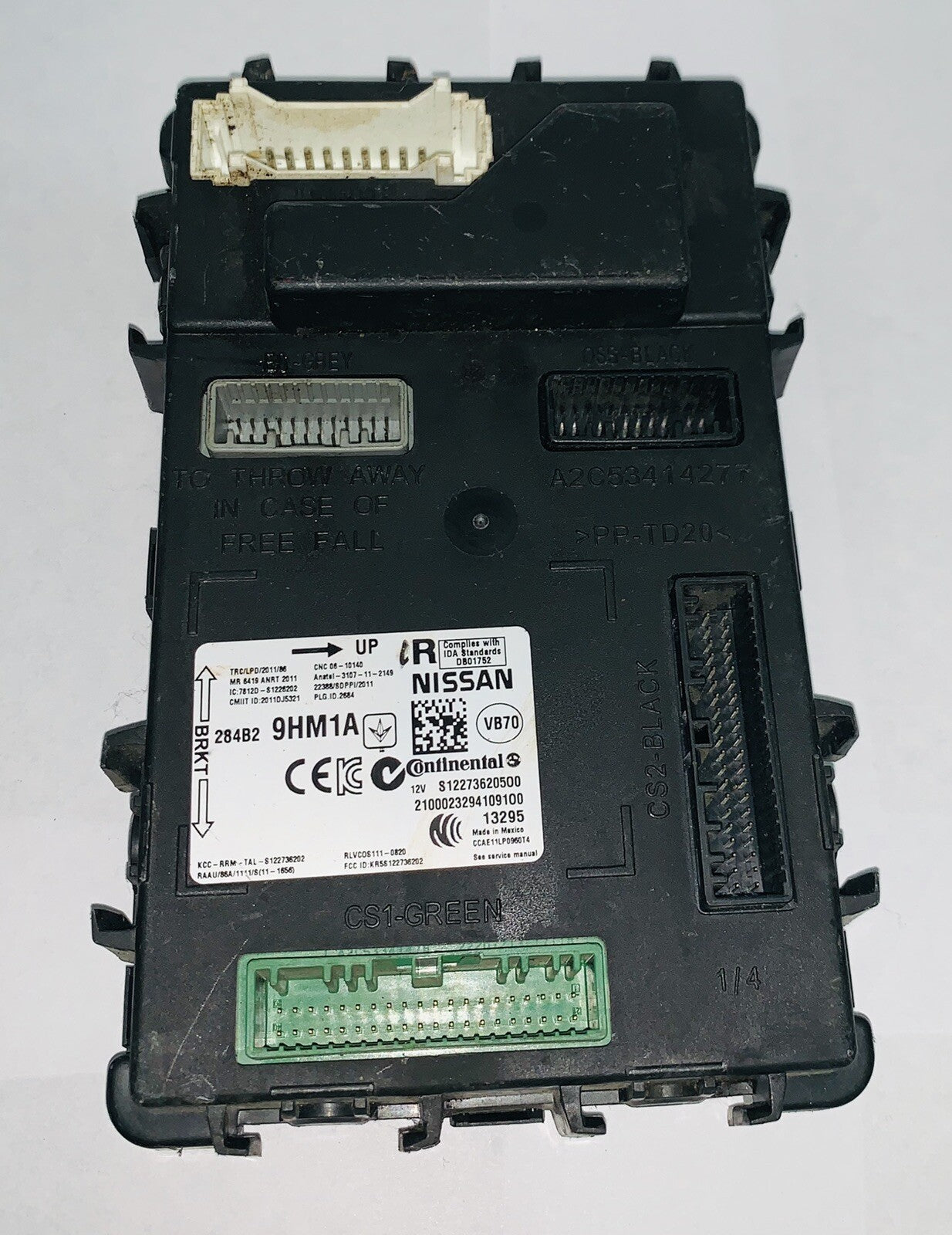 2013-2015 Nissan Altima Body Control Module 284B2 9HM1A
