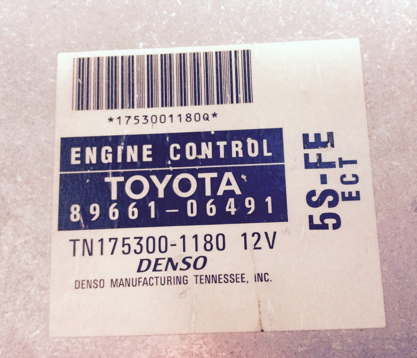 1998 Toyota Camry ECU 89661-06491