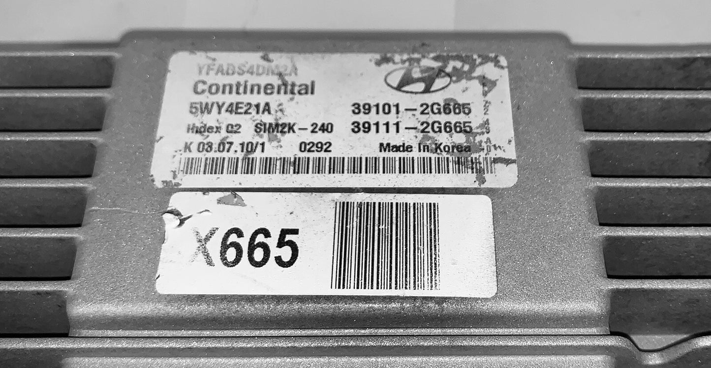 2011 Hyundai Sonata ECU 39101-2G665