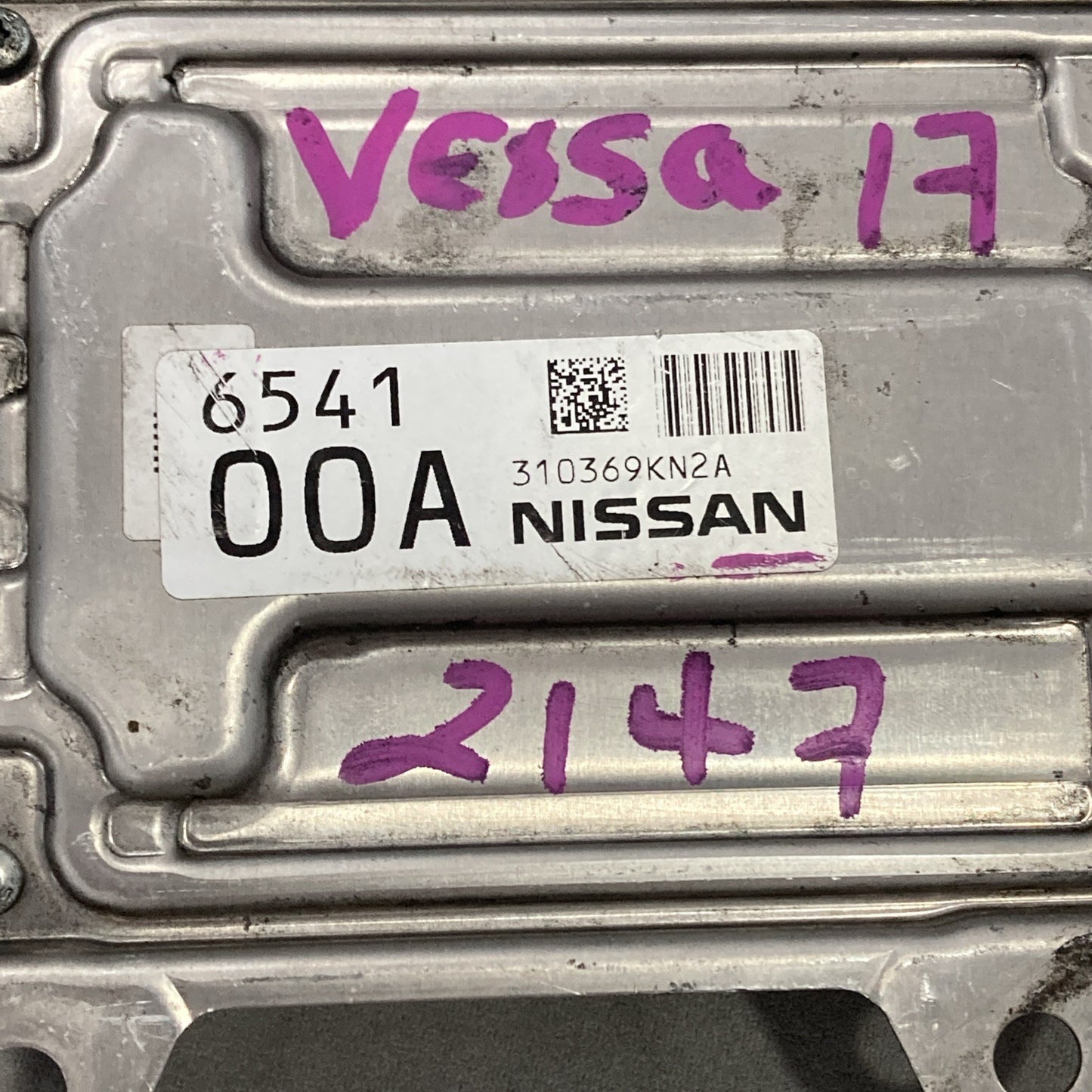 2019 Nissan Versa Transmission Control Module 310F6 5RD0A (B)