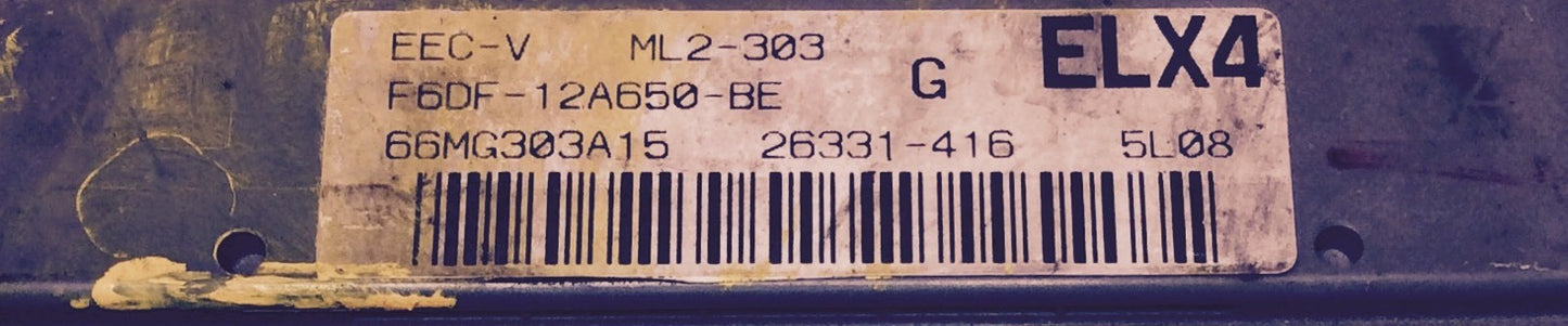 1996 Taurus Sable 3.0L ECU F6DF-12A650-BE