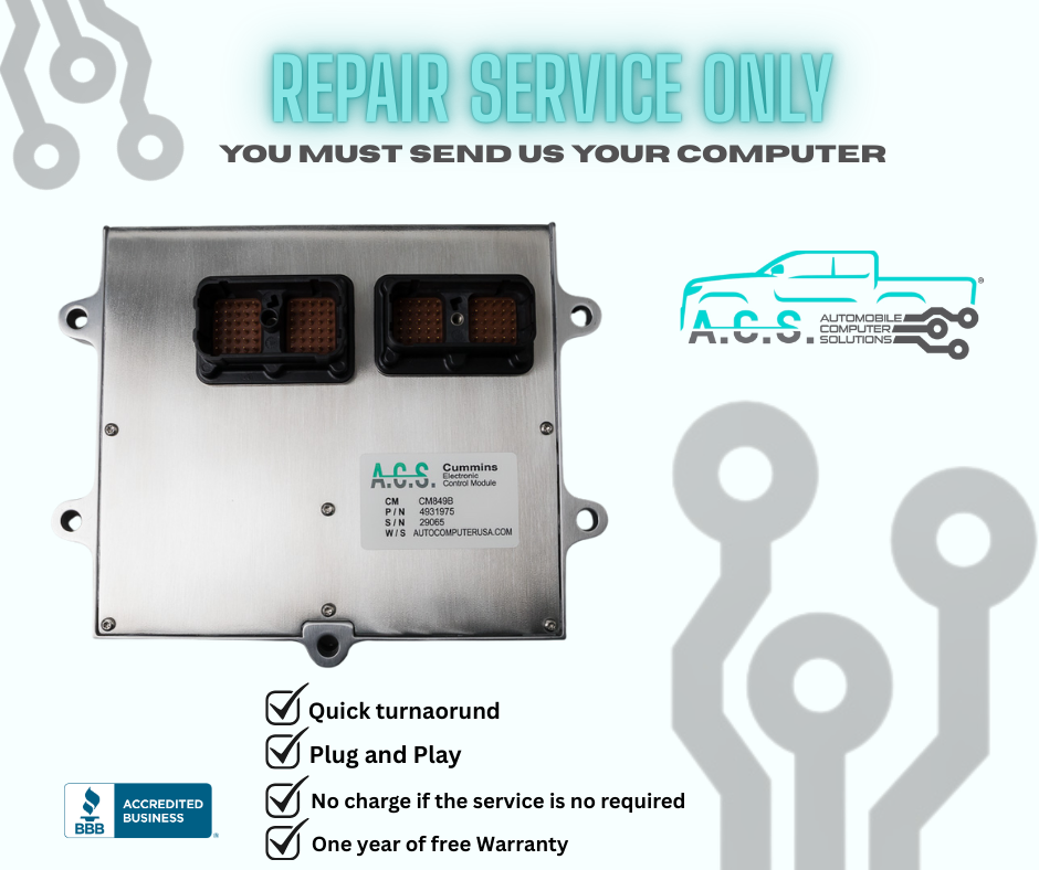 2004 Dodge Ram Tuck ECM ECU 3971104 5.9L Cummins Repair & Return