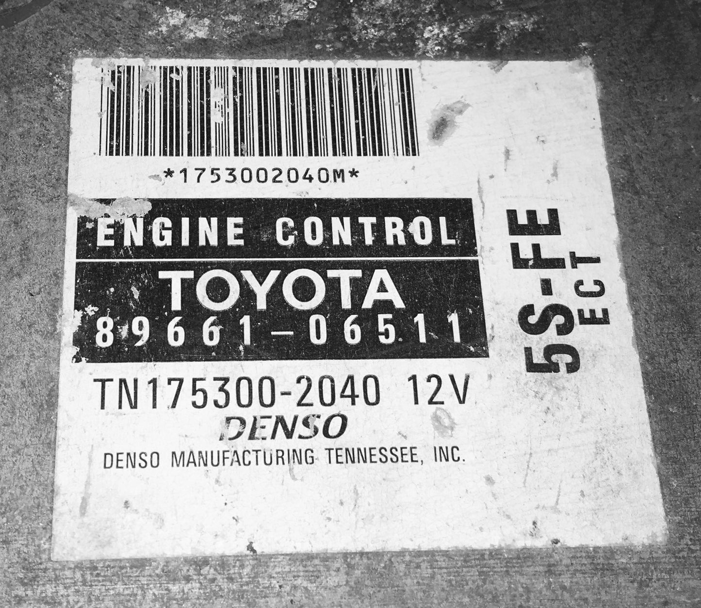 1998-1999 Toyota Camry ECU 89661-06511