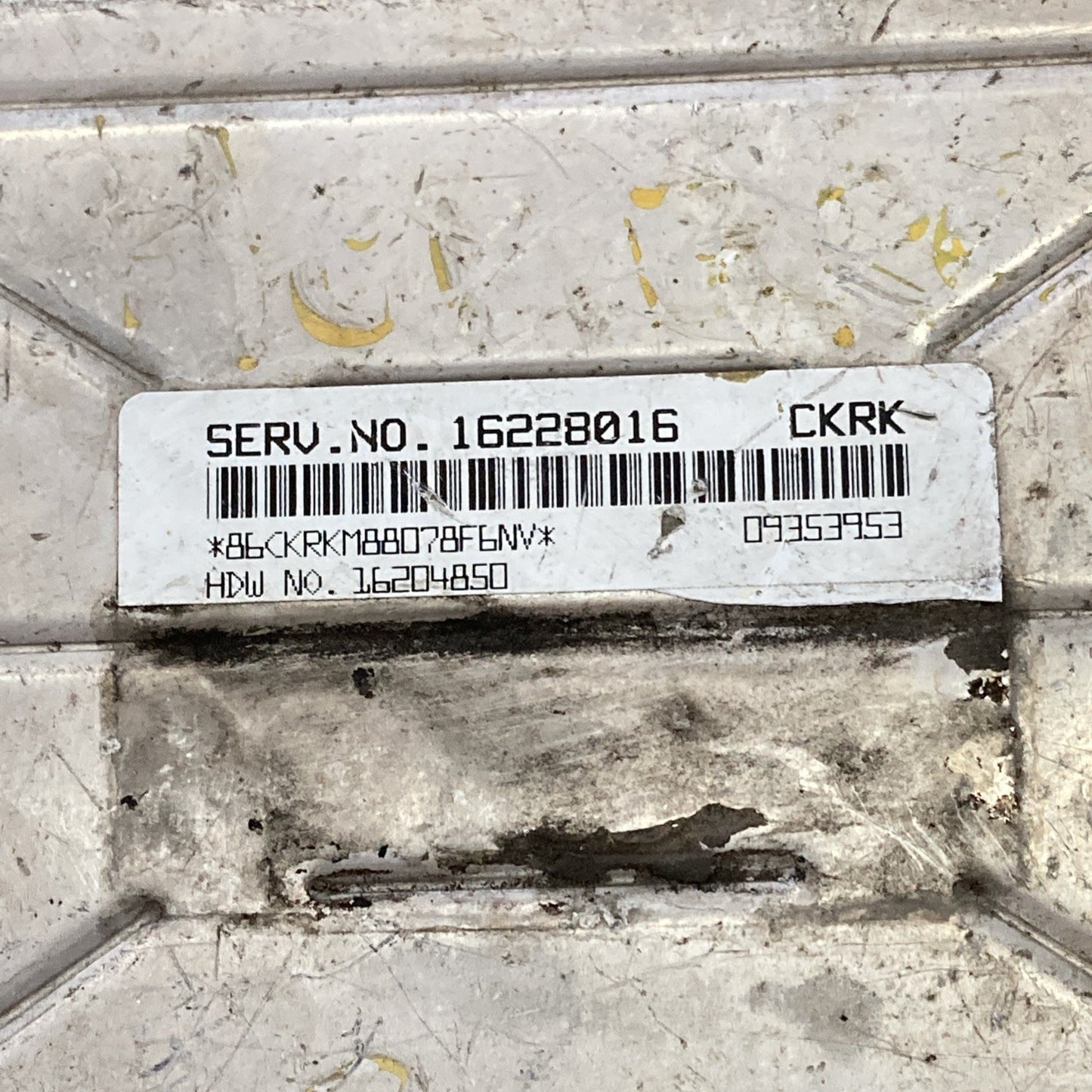 1997-2000 GMC Sonoma ECU/ECM 16228016
