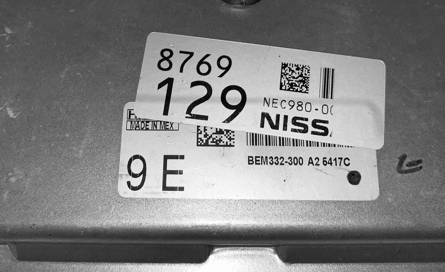 2014-2016 Nissan Versa ECU BEM332-300 A2