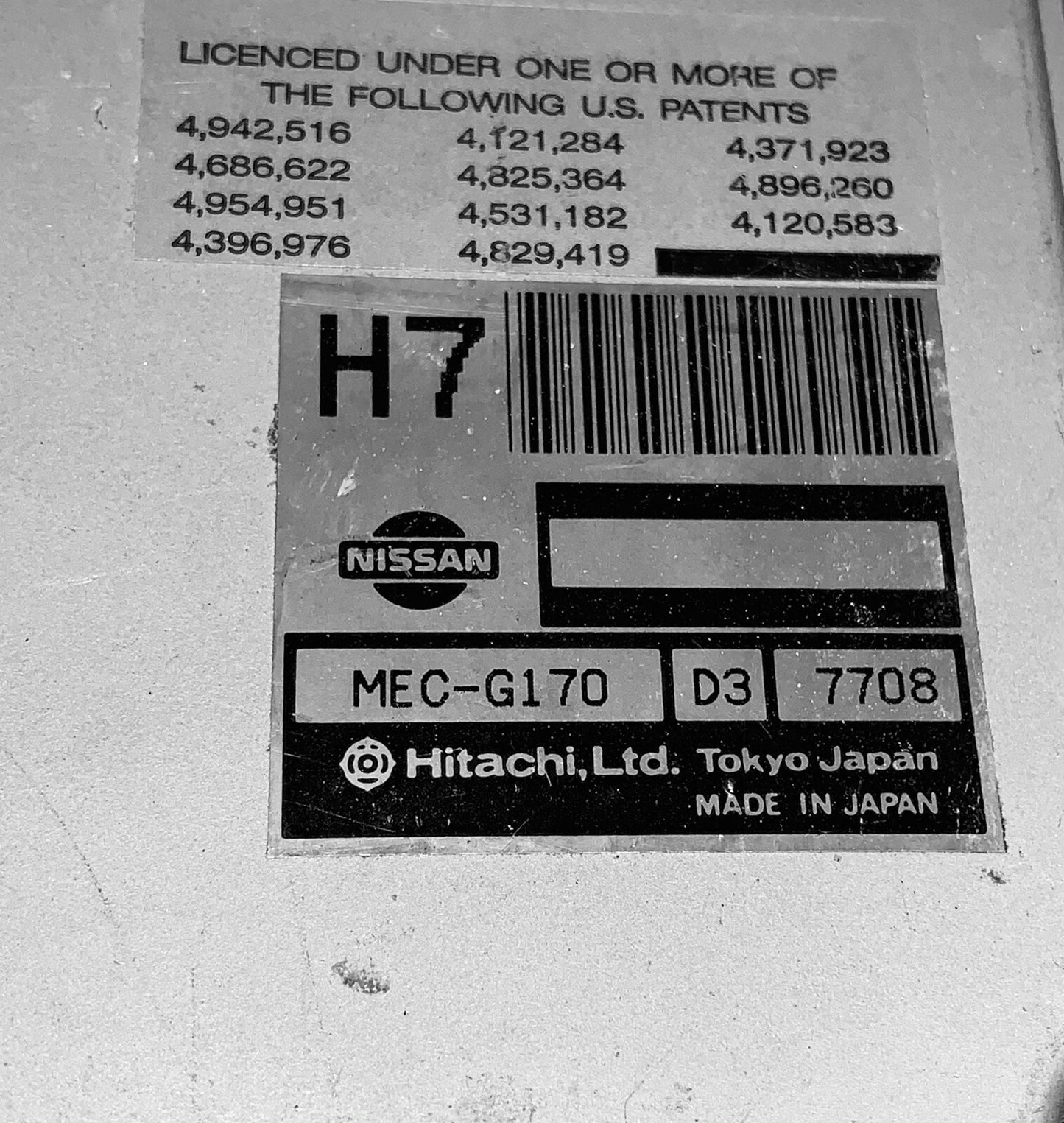 1998 Infiniti Q45 ECU MEC-G170 D3