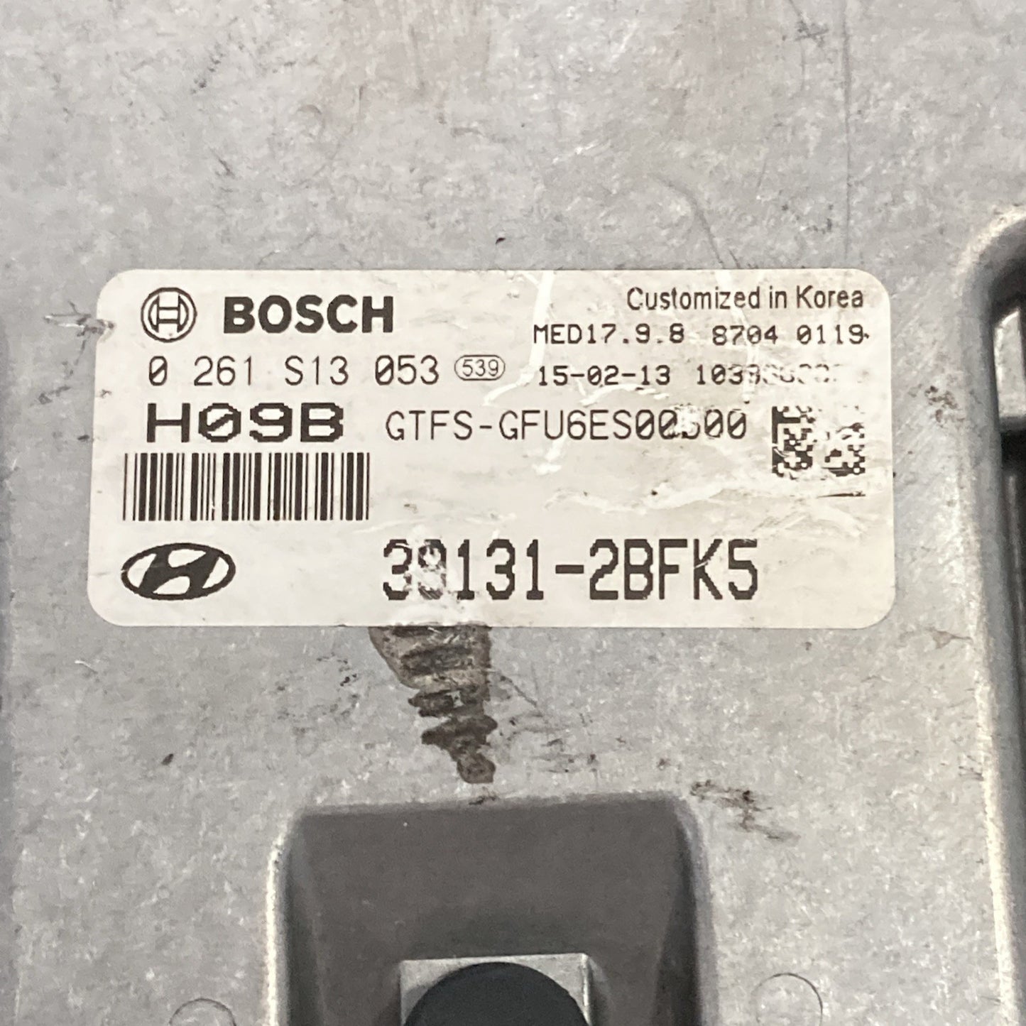 2015-2017 Hyundai Veloster 1.6L Engine Control Module 39131-2BFK5