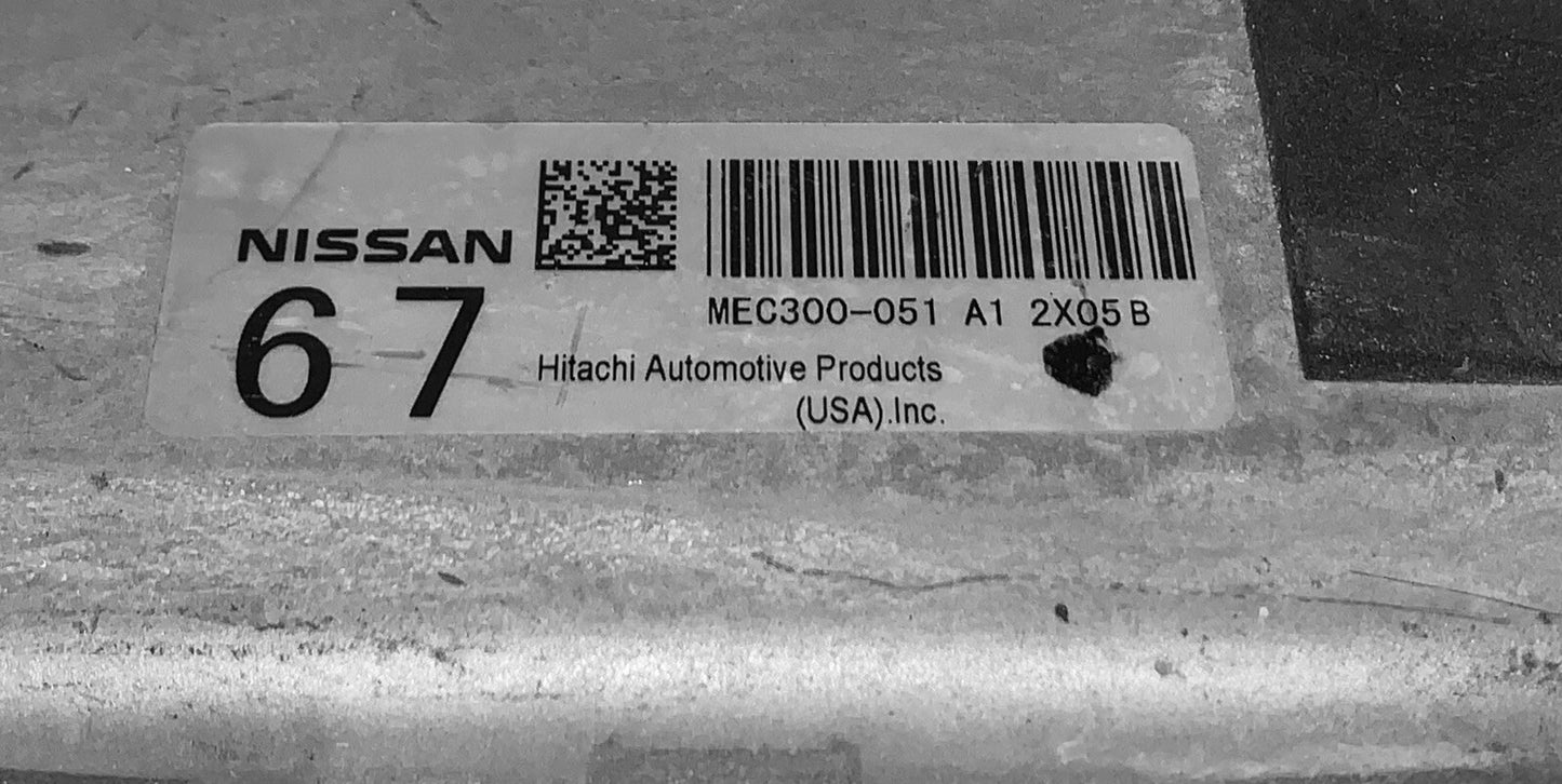 2013 2014 Nissan Altima ECU MEC300-051 A1