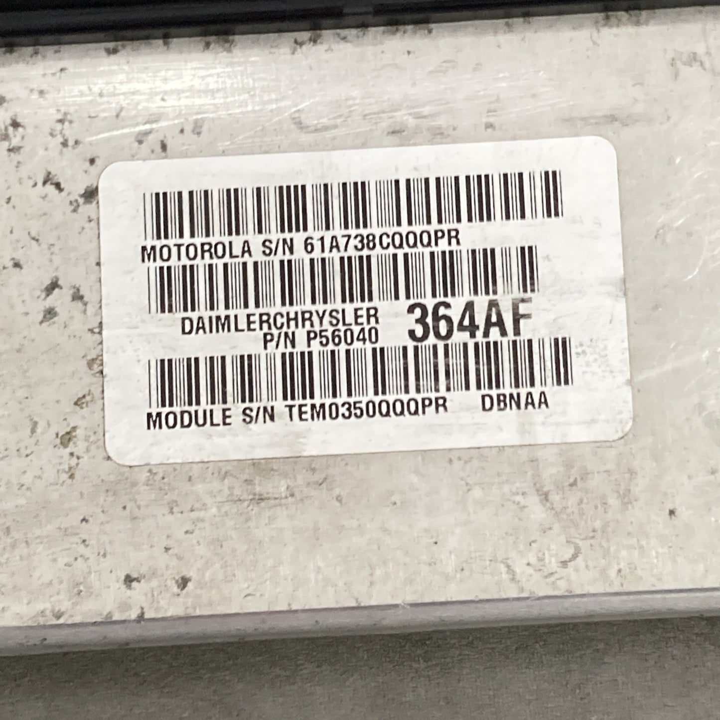 2000 Dodge Dakota 4.7L ECU/ECM P56040364AF