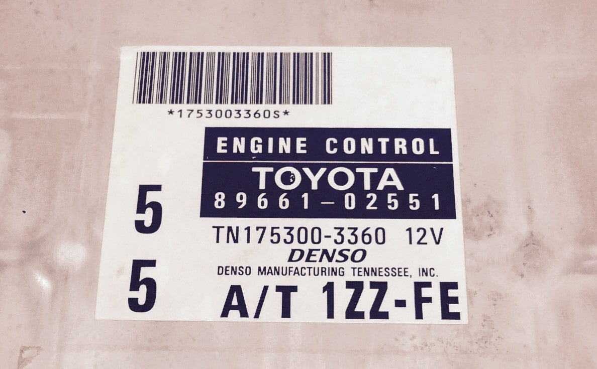 1998 1999 Toyota Corolla ECU 89661-02551