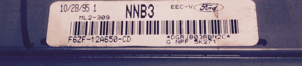 1996 Mustang 3.8L ECU F6ZF-12A650-CD