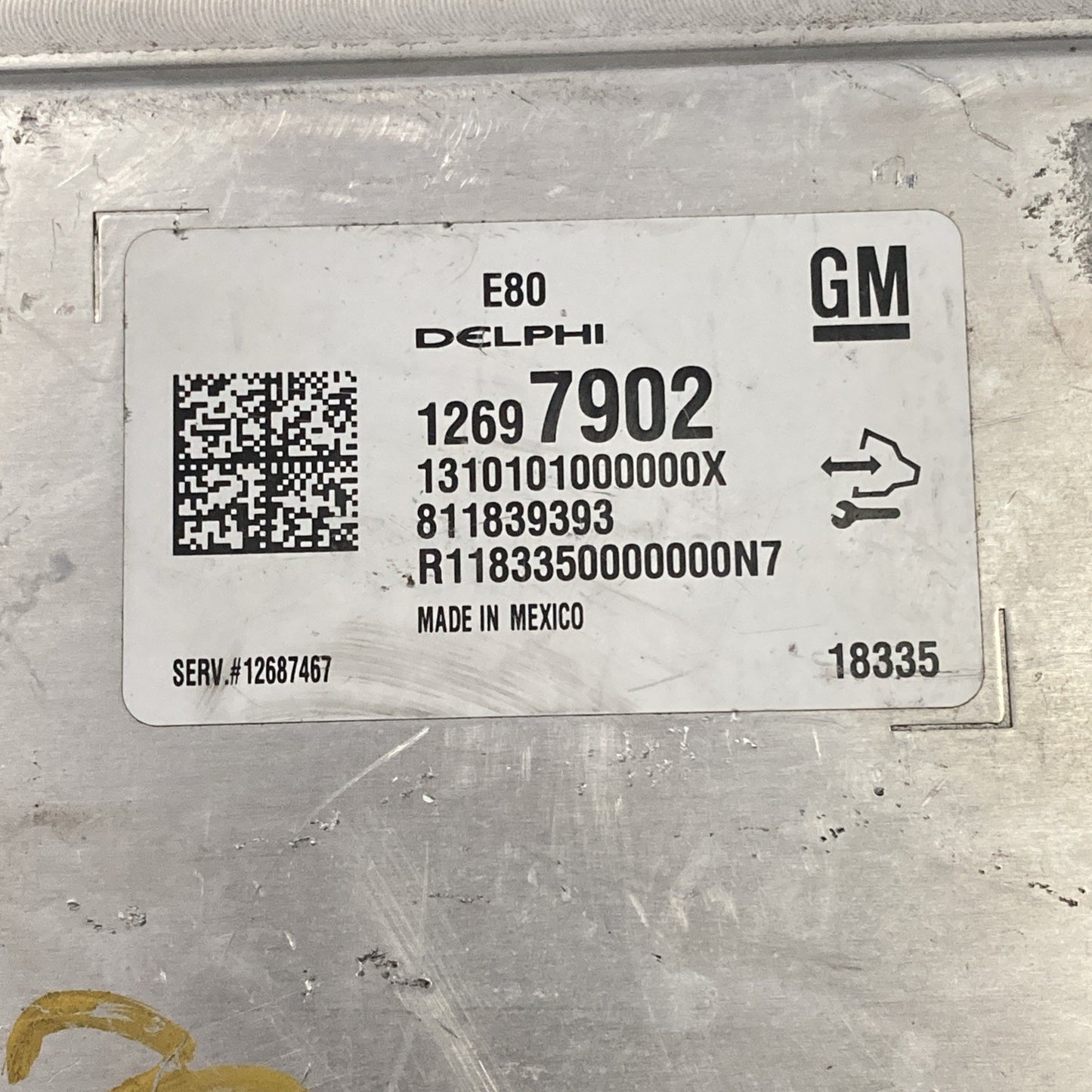 2018 Chevrolet Camaro Engine Control Module 12697902