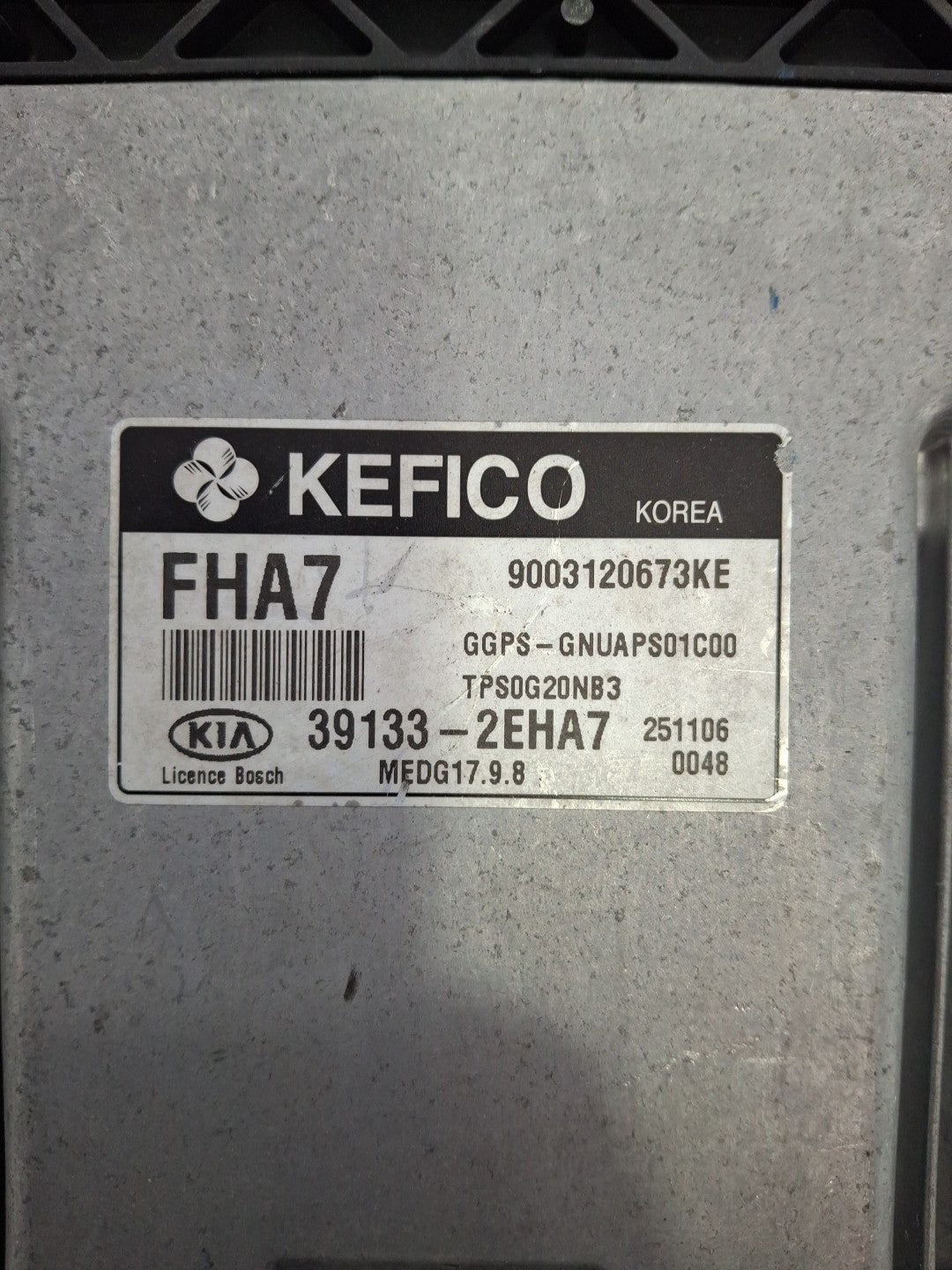 Kia Soul 2.0L ECU ECM 39133-2EHA7