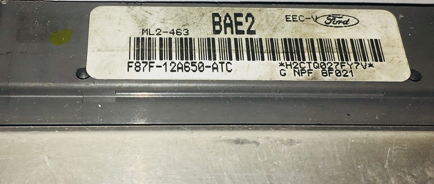 1998 Ford Explorer ECU F87F-12A650-ATC