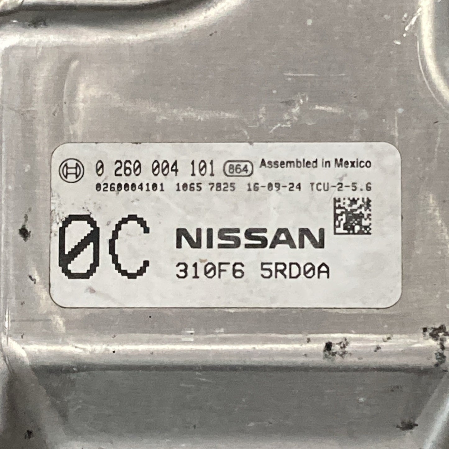 2019 Nissan Versa Transmission Control Module 310F6 5RD0A (B)