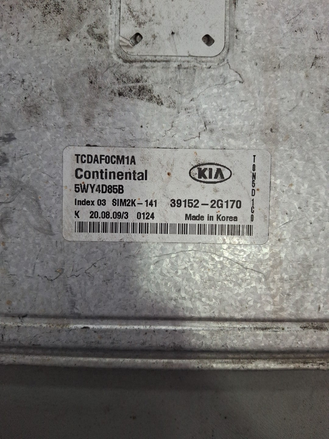Kia Forte ECU ECM 39152-2G170