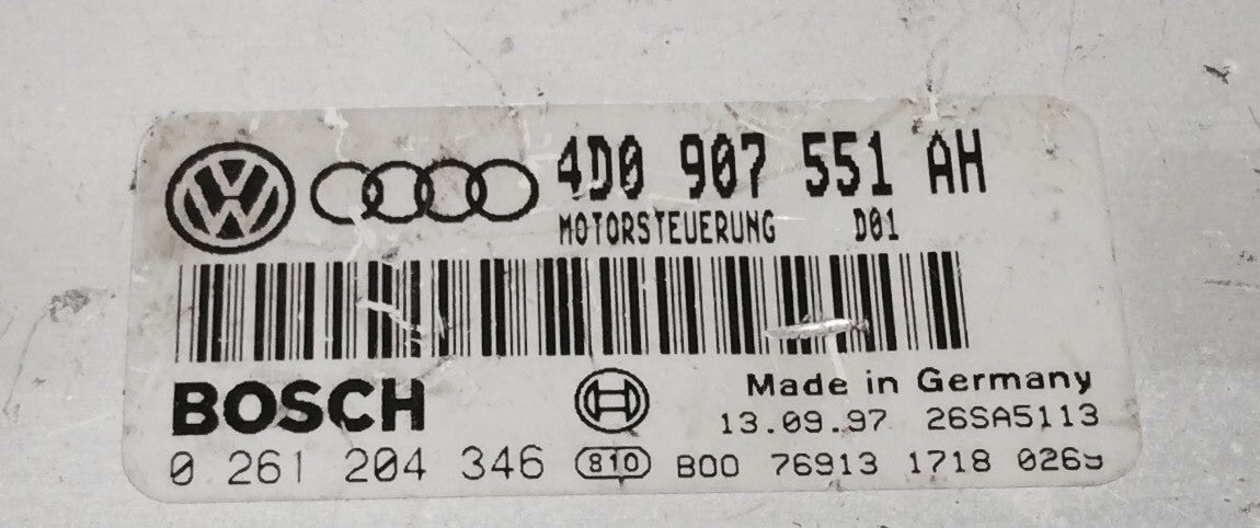 1997-2001 VW Passat Audi ECU 4D0 907 551 AH