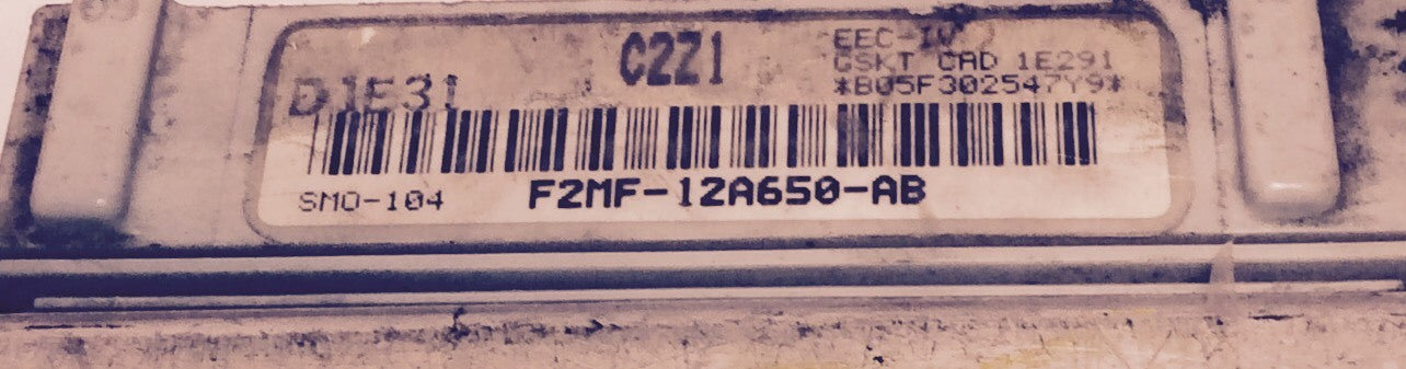 1992 Crown Victoria Mercury Grand Marquis ECU F2MF-12A650-AB