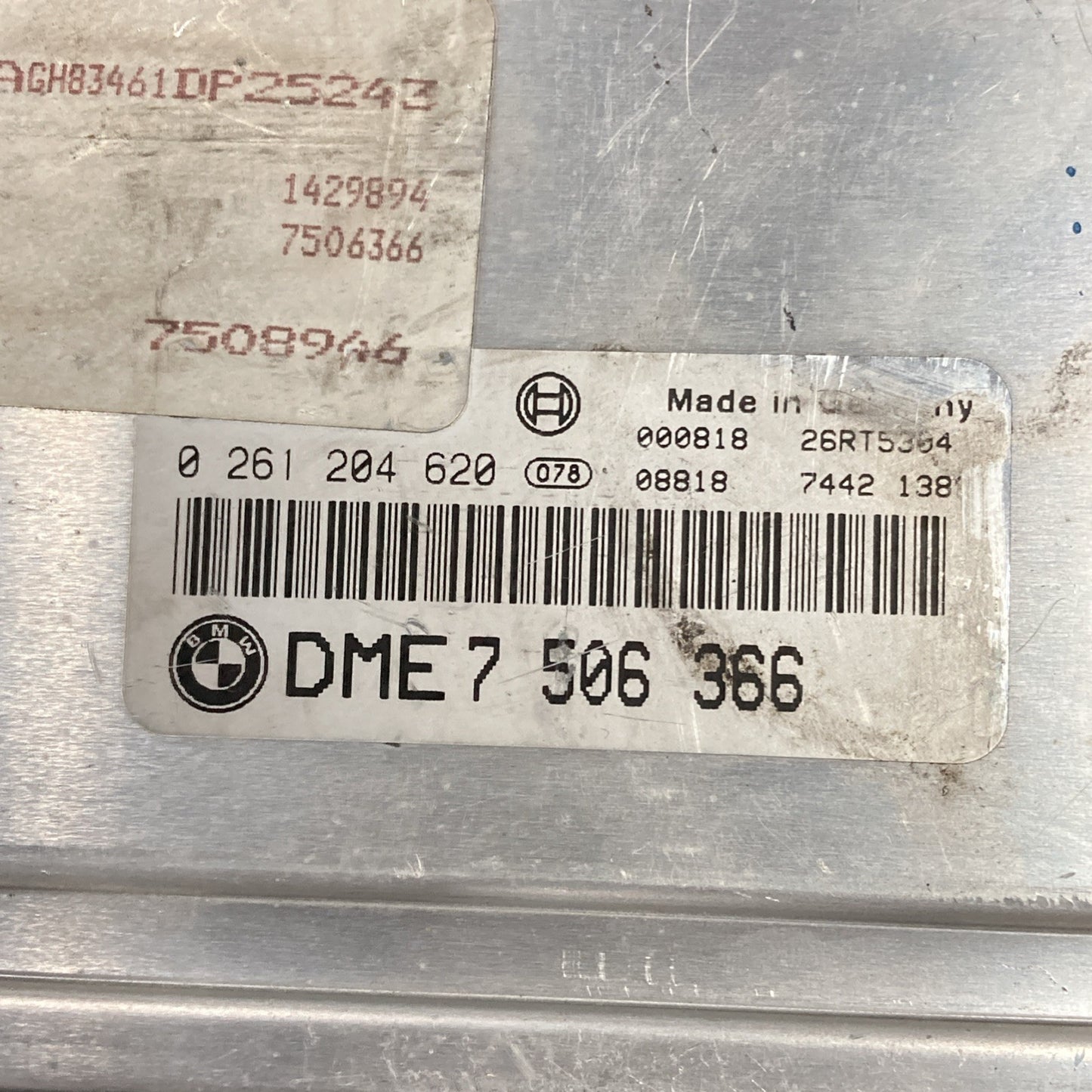 1999-2001 BMW 740i ECU/ECM DME 7 506 366