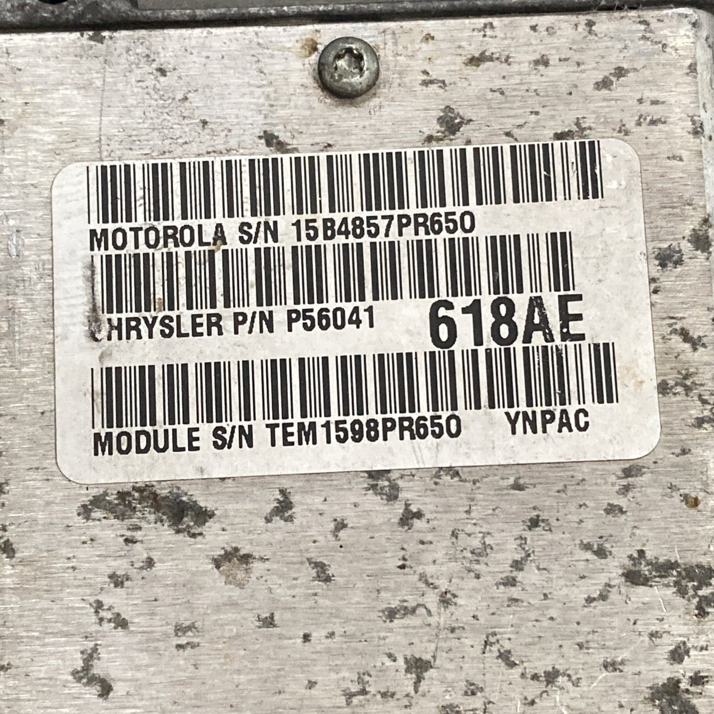 1998 Jeep Wrangler 2.5L ECU/ECM P56041618AE