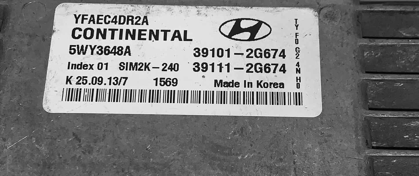 2011-2014 Hyundai Sonata ECU 39101-2G674