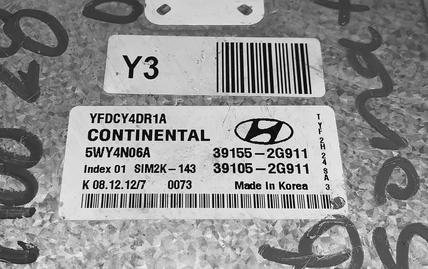 2012 Hyundai Sonata ECU 39155-2G911