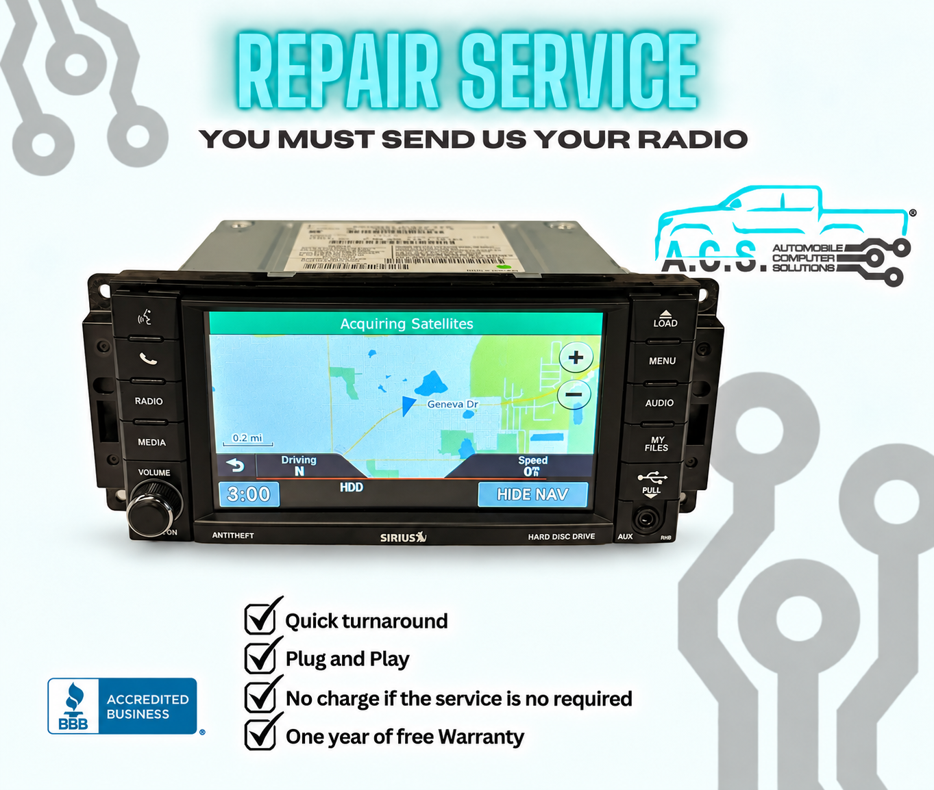 2011–2013 Dodge Durango Uconnect Car Radio Repair | Fast & Reliable Service