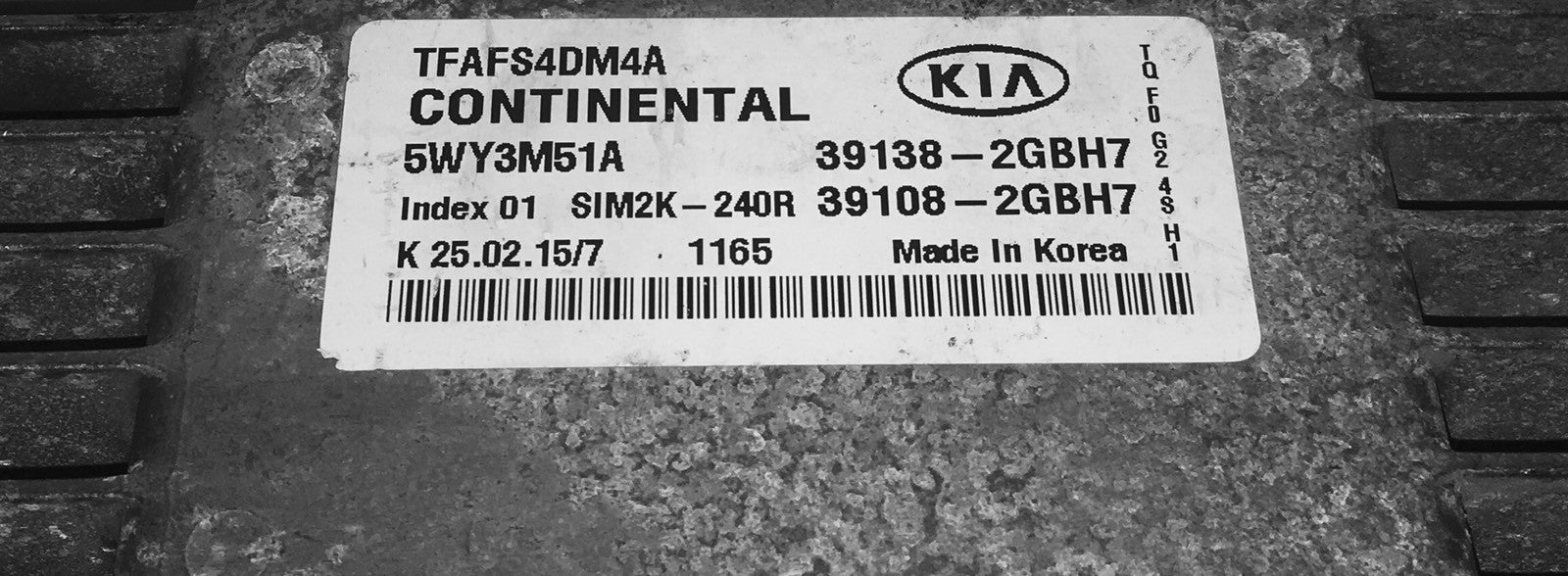 2015 Kia Optima ECU 39138-2GBH7