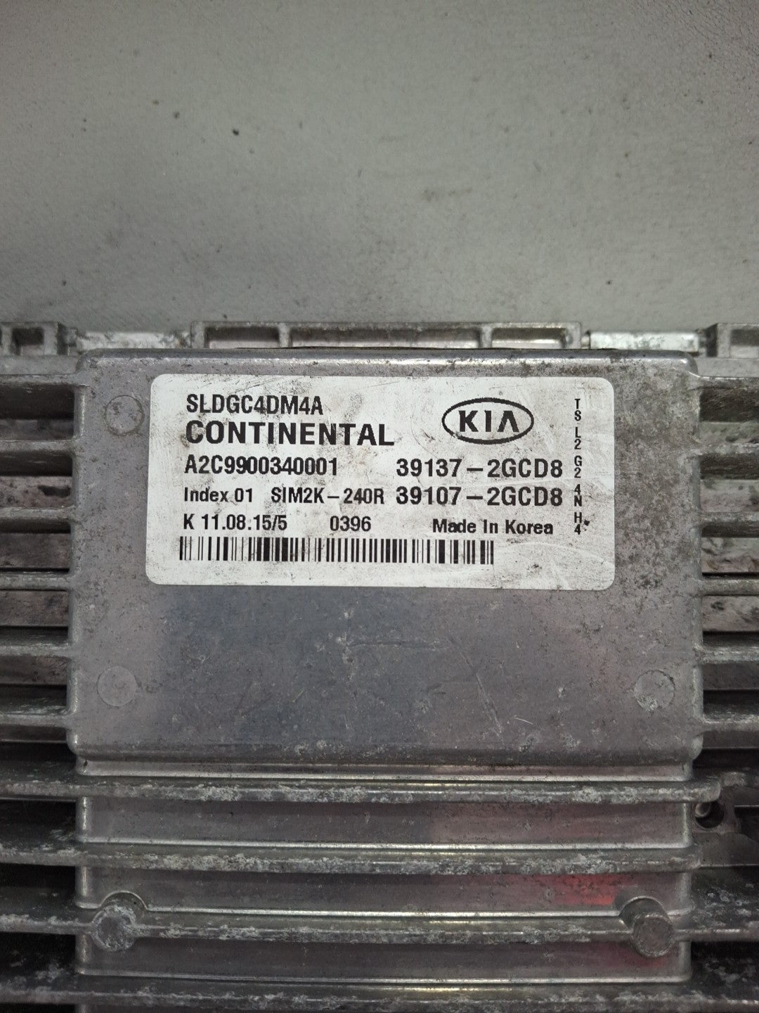 2016 Kia Sportage ECU ECM 39107-2GCD8