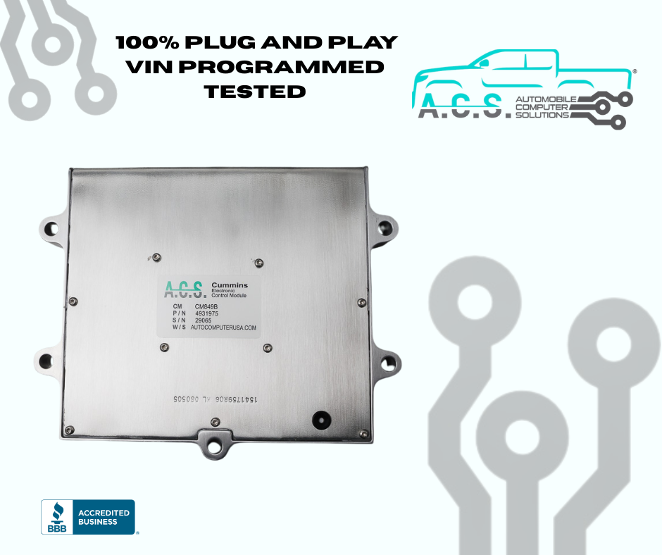 2004-2005 Dodge Ram Truck ECM ECU 4937150 5.9L Cummins